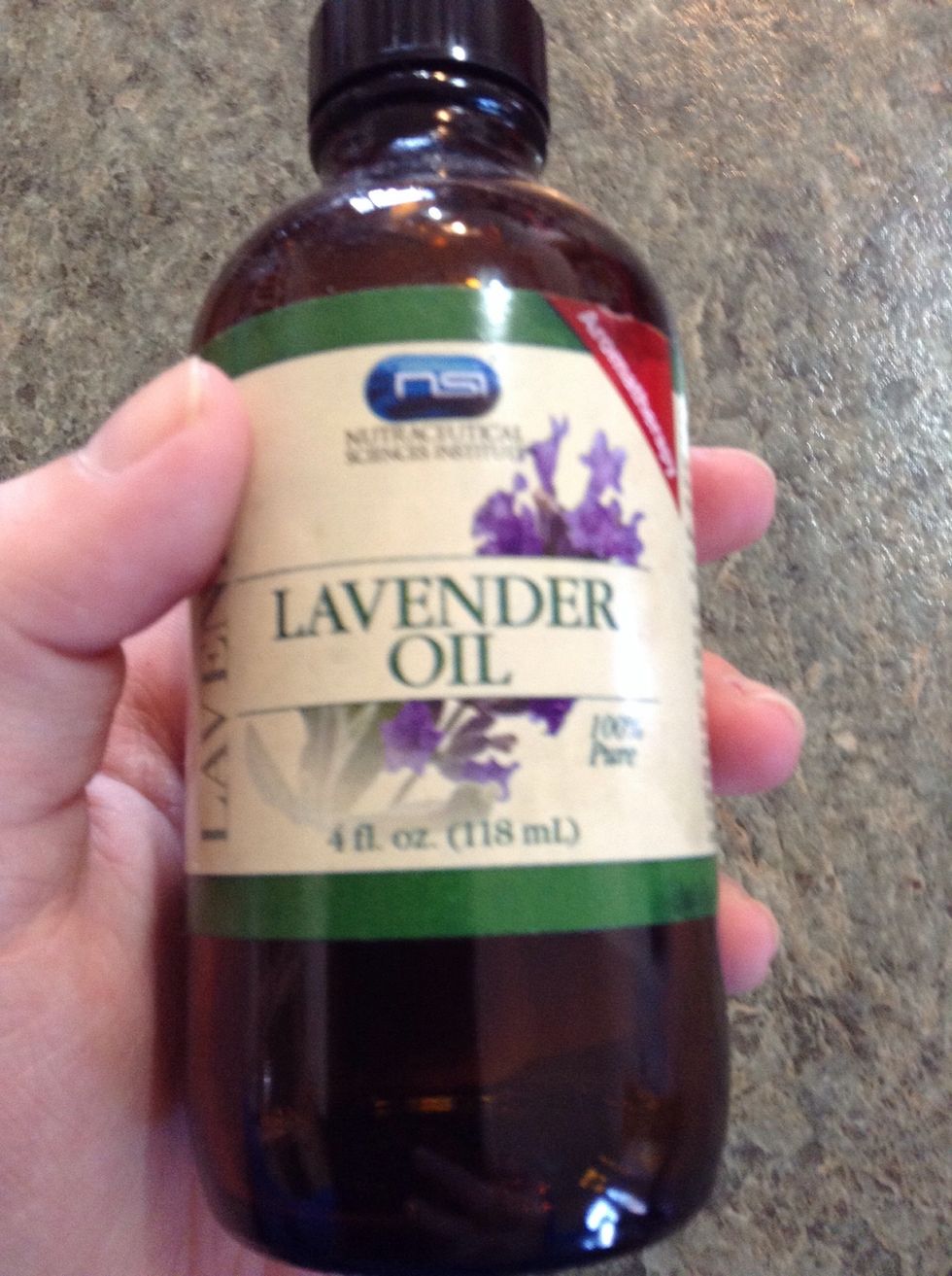 I'm using lavender essential oil for a nice smell