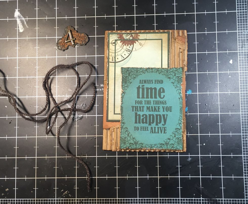 I'm using these items to assemble my layers for the photo matting.