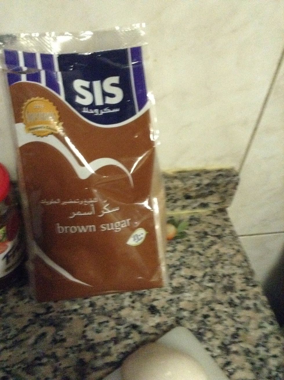 I'm using white and brown sugar both,half cup brown sugar