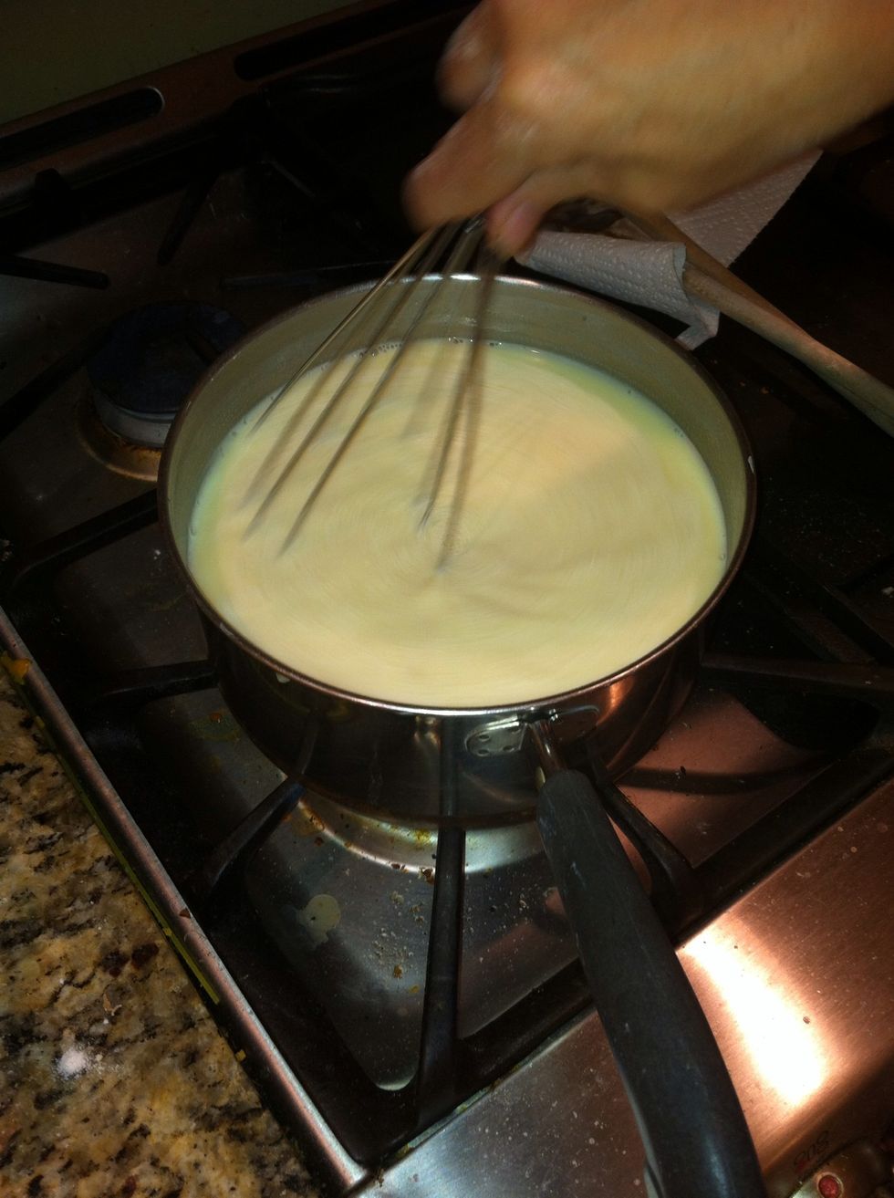 I made more pudding bc I'm having more people eat you can stop there if you only have a couple people eating