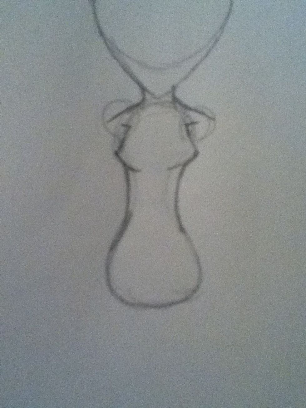 I made my circle too small, so I had to make it bigger.