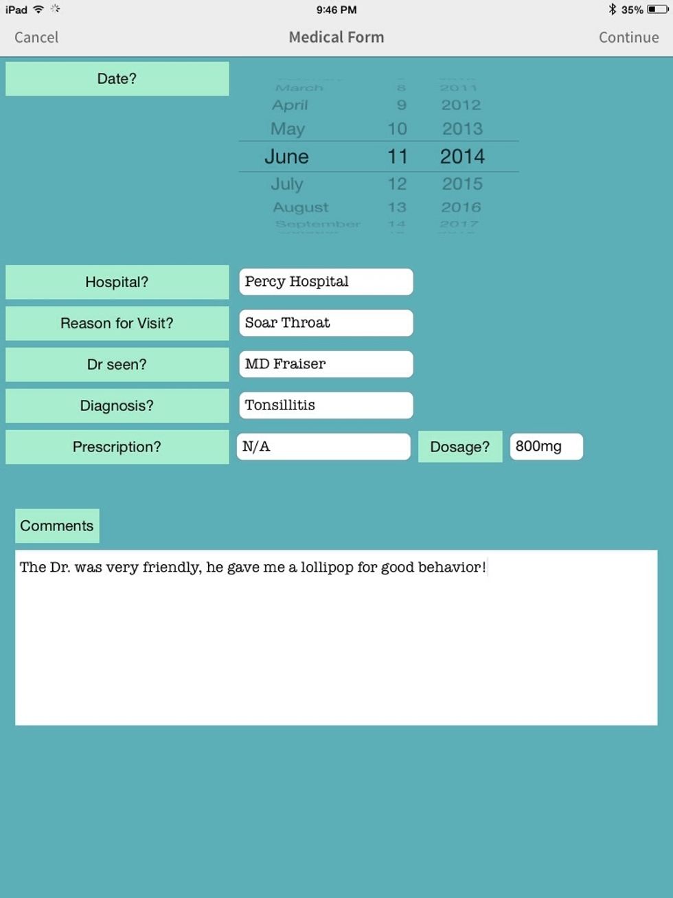 I made this hospital visit app in a matter of minutes. I needed it recently.