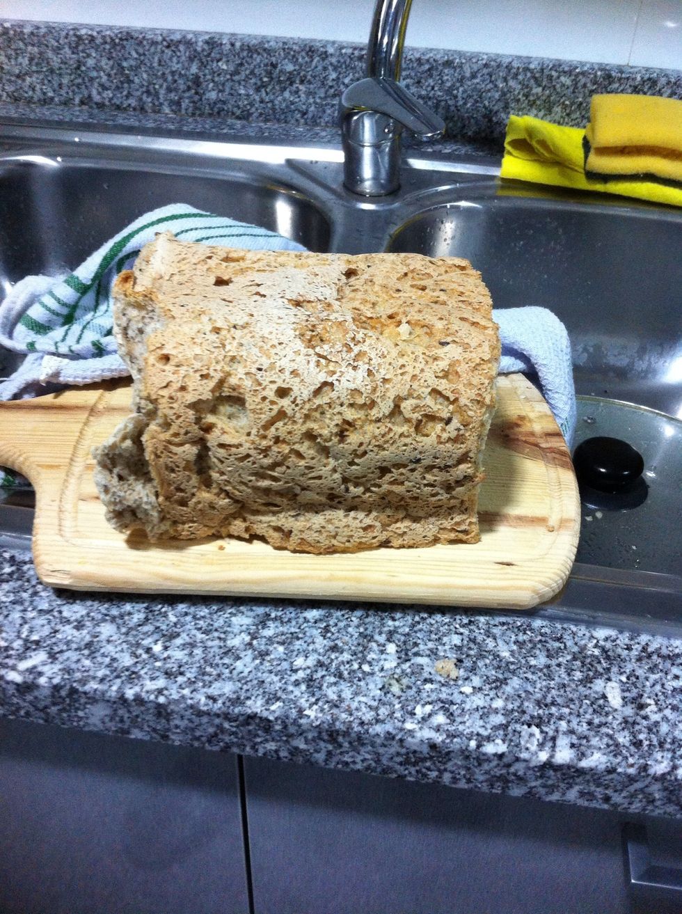 I made this on the bread machine and then completely forgot, it was on the counter for 3 days now. Really it is hard like a brick