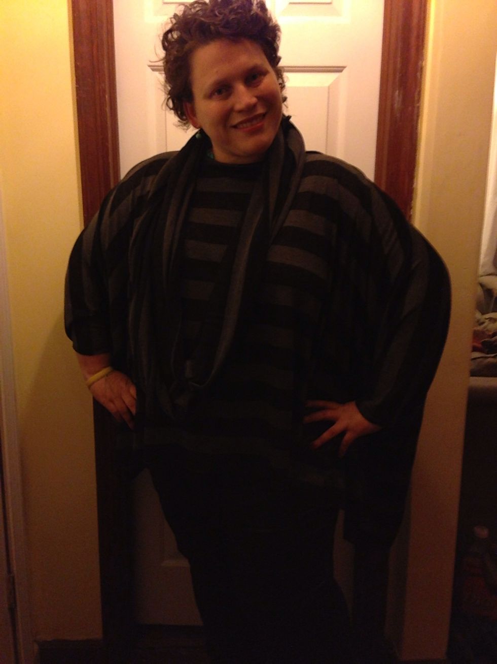 I made this too long, so with the excess, I made an infinity scarf to match! Enjoy!