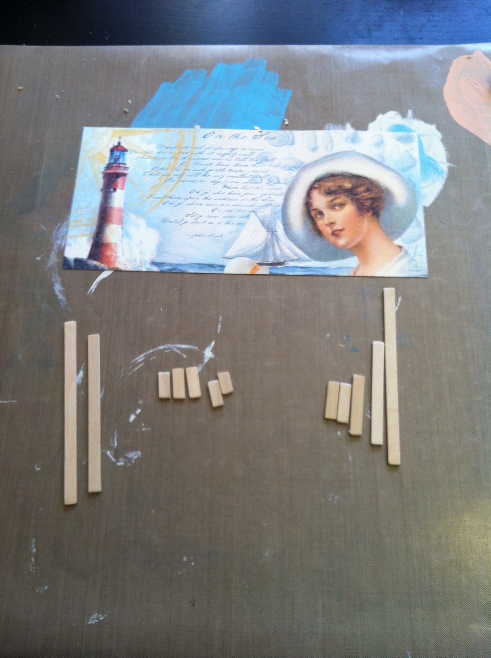 I made two pieces the height of the can, and the rest I just eyeballed.