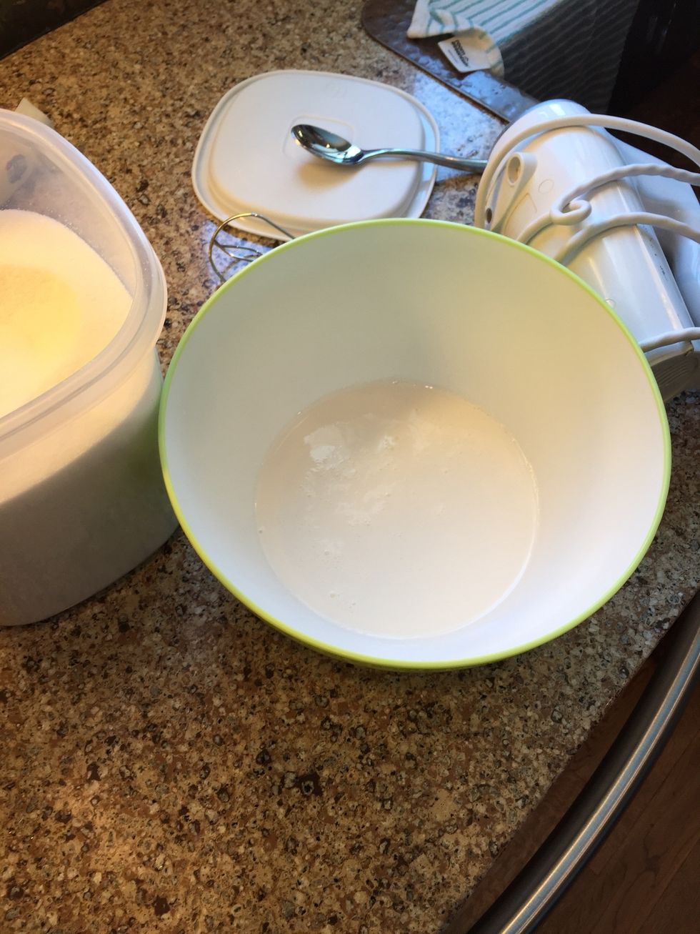 I made whipped cream to top pie first. If you don't prefer, by all means skip this step. If you do, go ahead and whip your cream (or buy cool whip) and smooth on cold pie. Then return to freezer