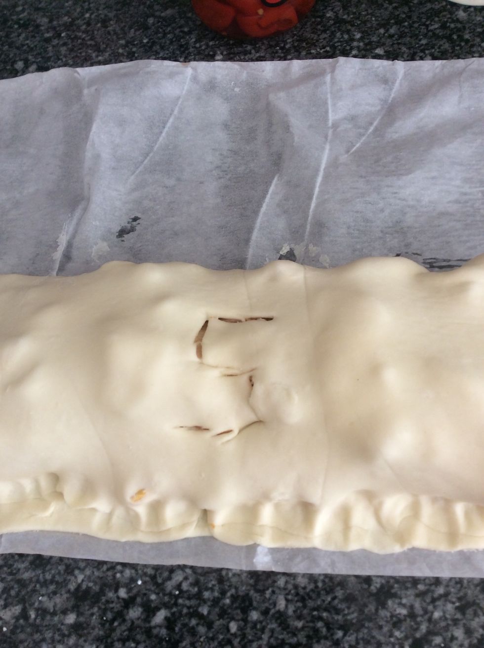 I marked this pie with an s to remember that this is the spicy pie