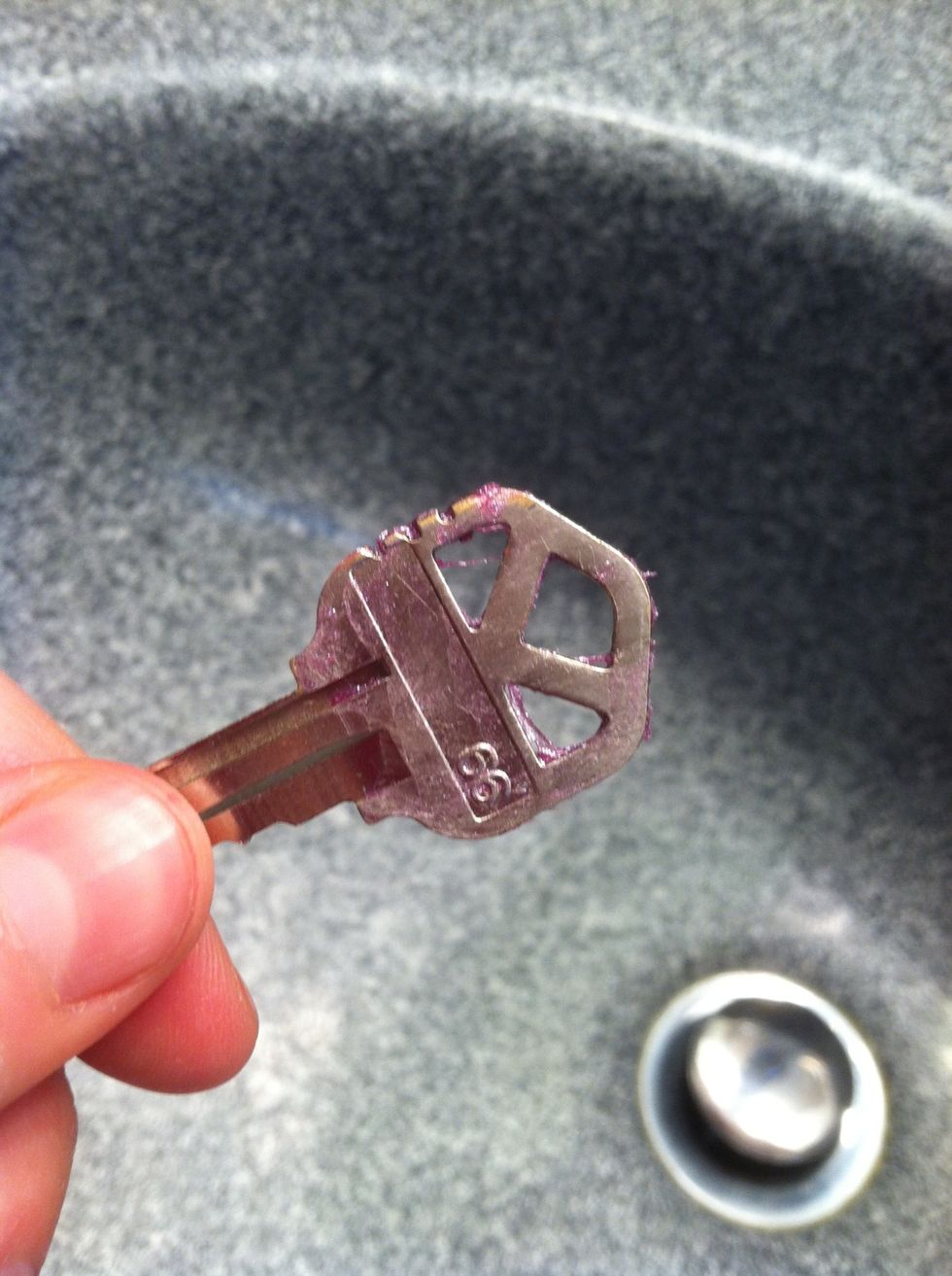 I messed this one up but after using a q-tip I cleaned it back up.