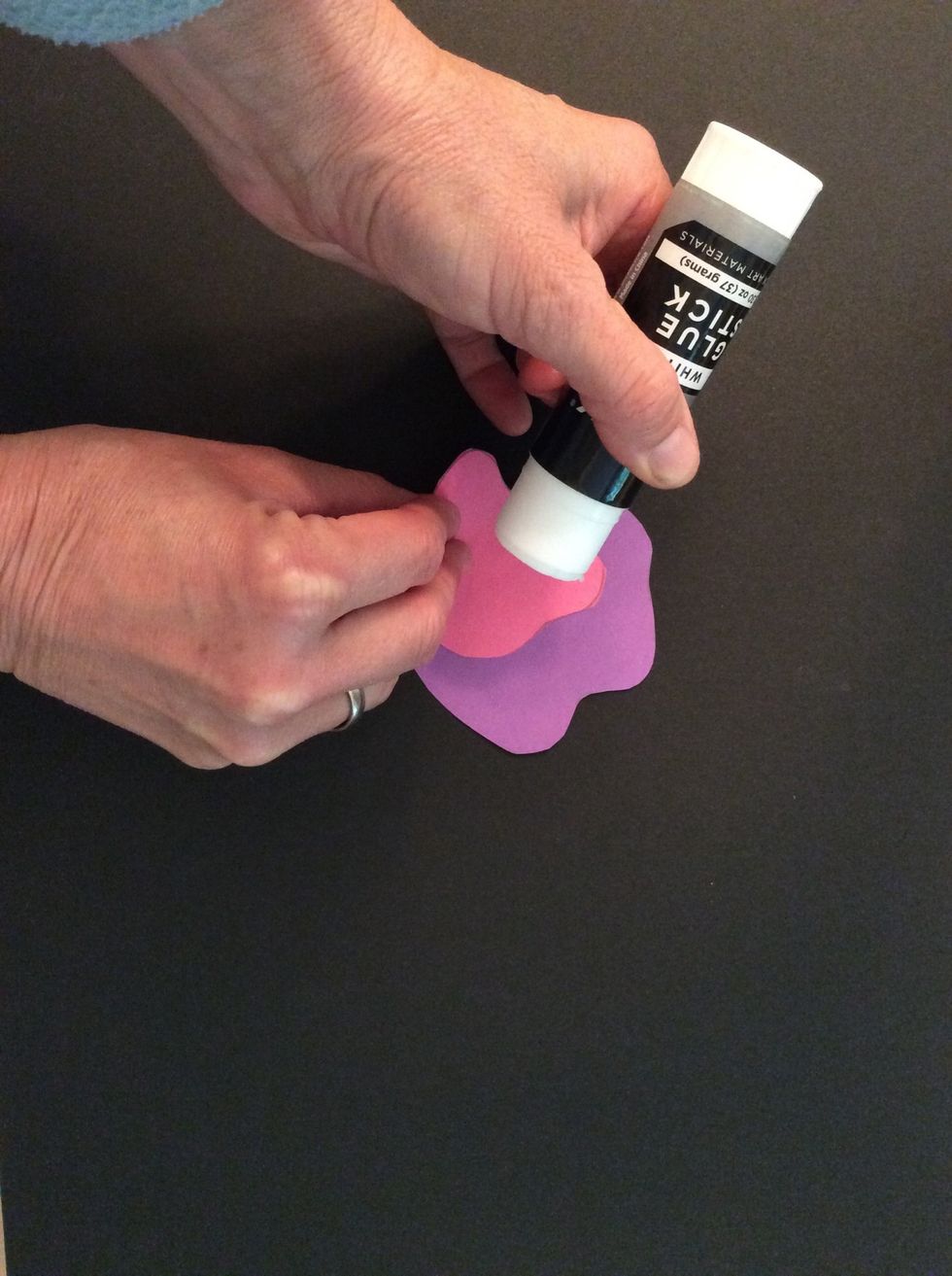 I need to remember to FLIP IT OVER before I use my glue stick.