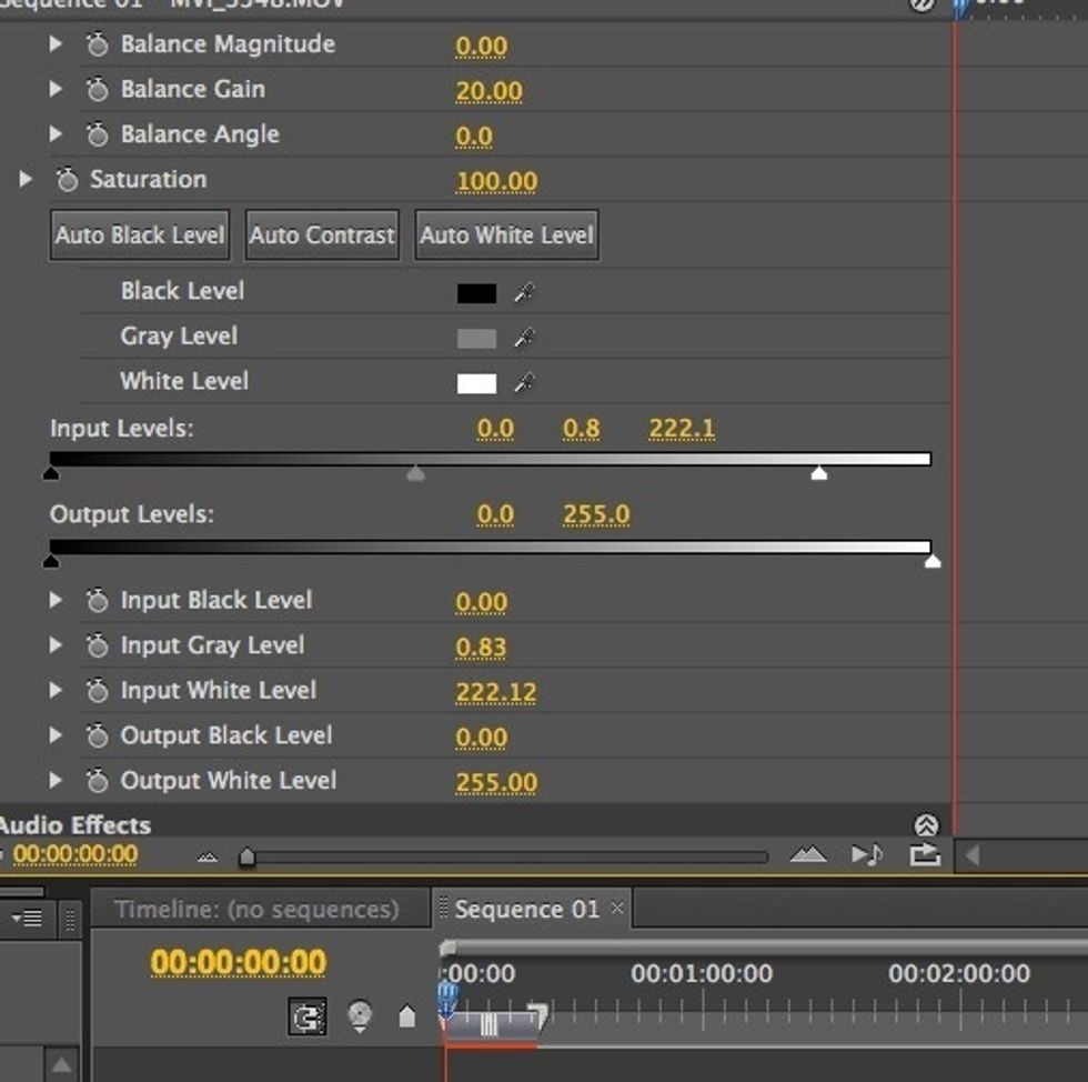 I now need to adjust my greys, or midtones. I slide the grey triangle to the left to darken my midtone areas.
