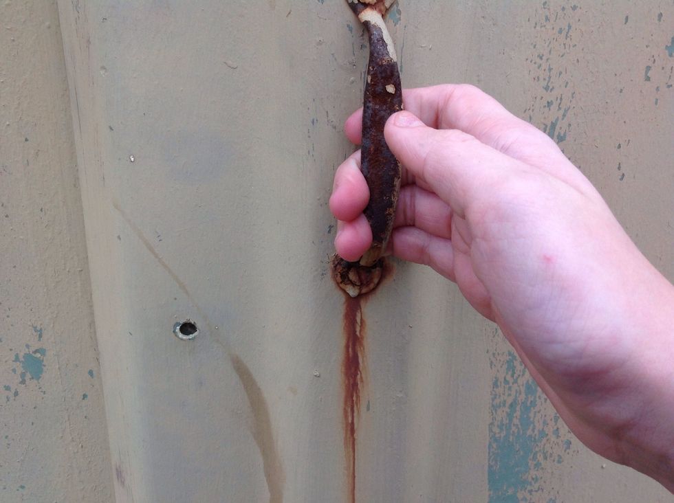 I opened the door and went inside...