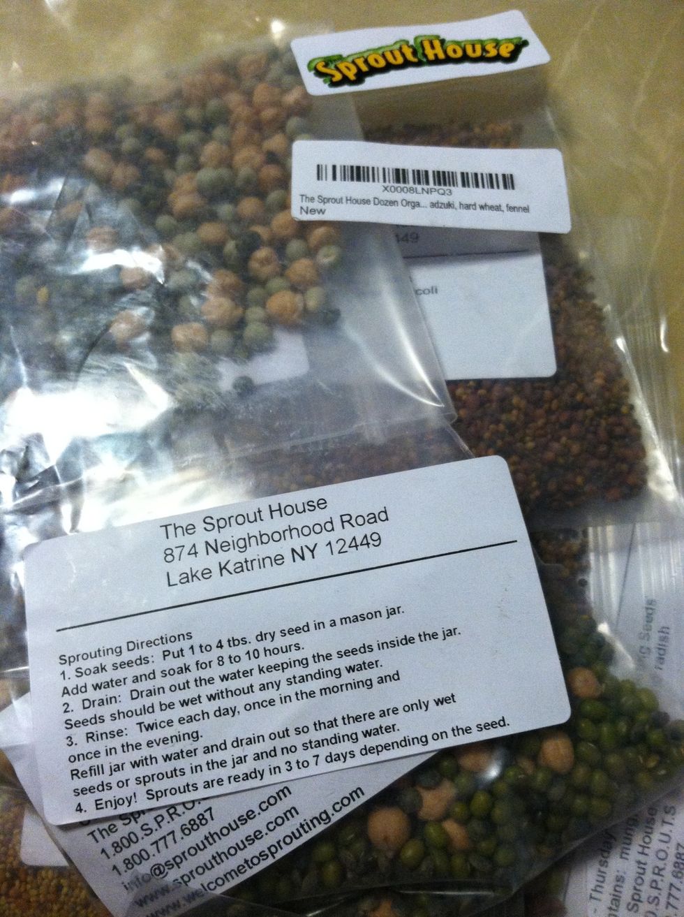 I ordered the sample kit from the Sprout House of amazon and it came with free shipping, I believe it's only for limited time (free shipping). The directions on how to sprout is on the package