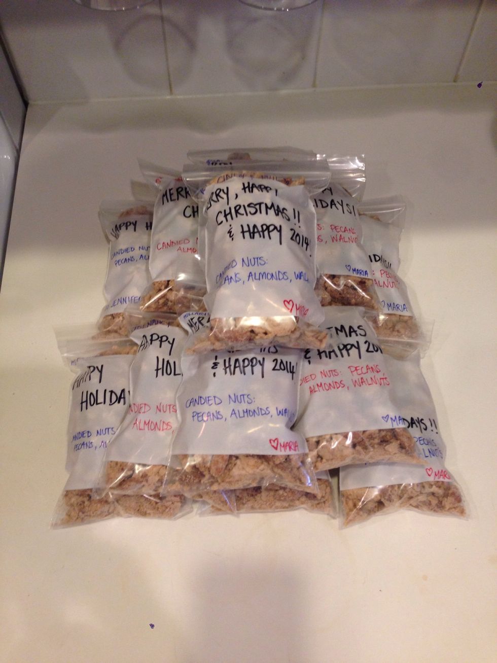 I packed mine to give as Christmas presents!