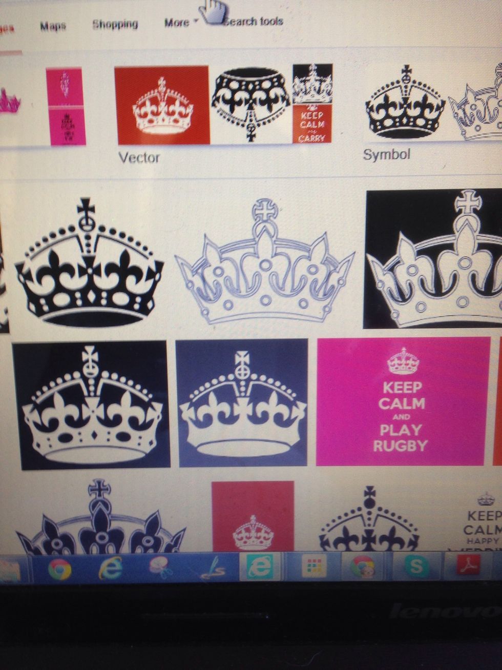 I picked one that is white with transparent background.