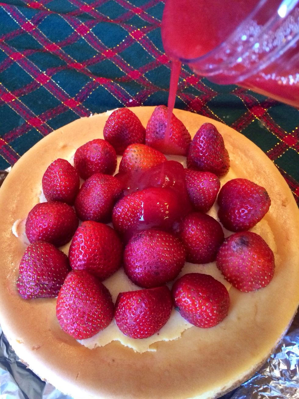 I poured this amazing sweet sauce over my fresh strawberries. Oh my, the taste is out of this world\ud83d\ude4c\ud83d\ude4c