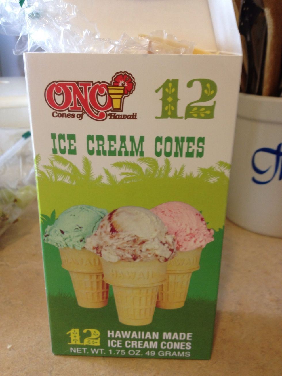 I pre made blueberry muffin mix following package instructions. And got the cheap package of regular sized cones.