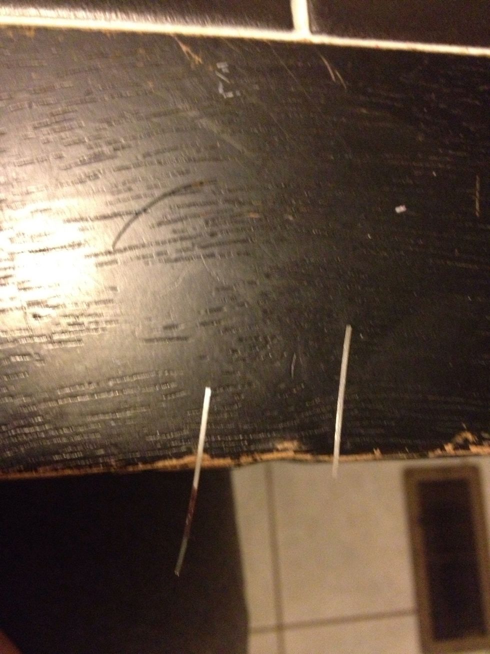 I precut my pieces and attach an end to my work station.