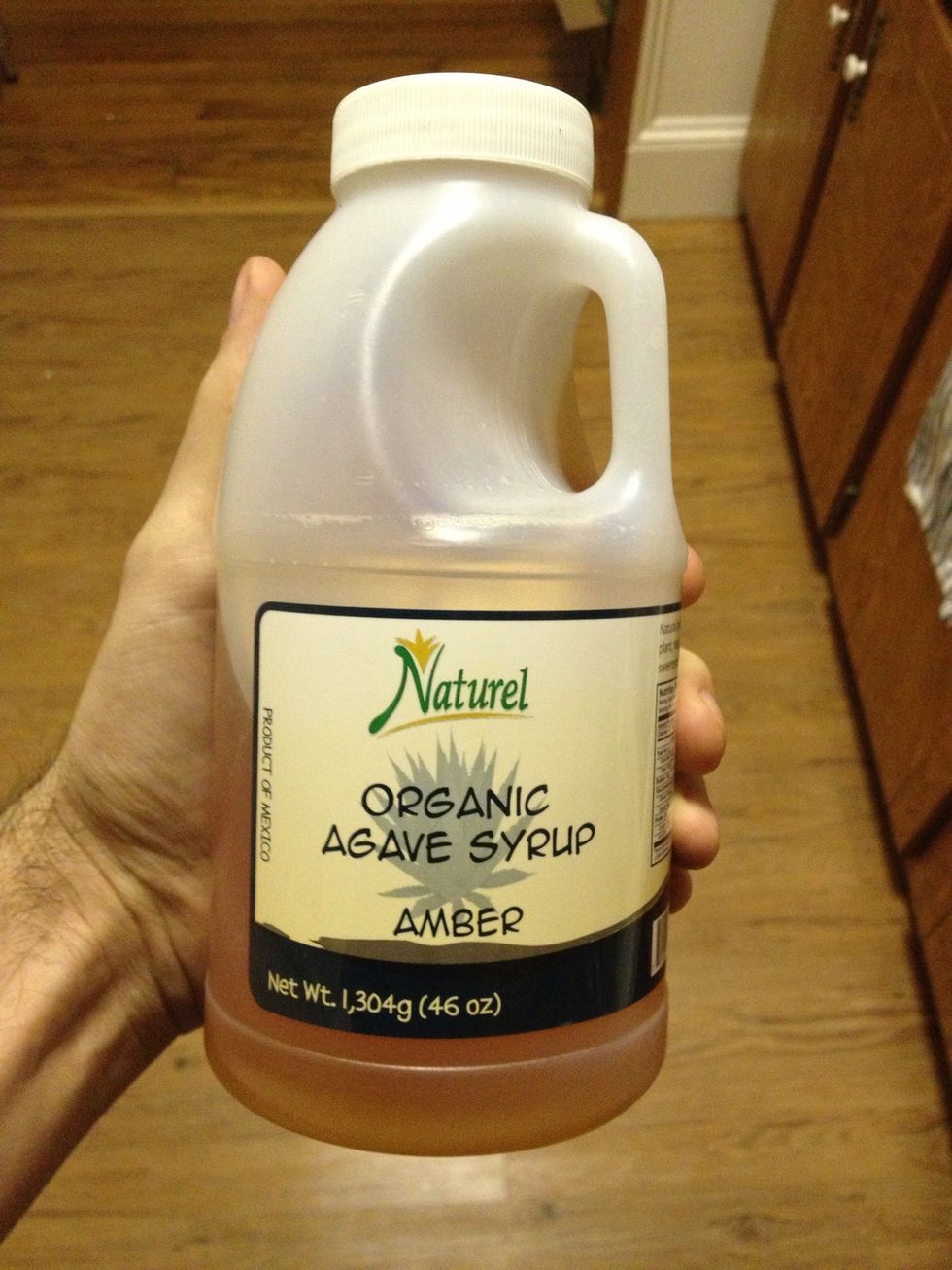 I prefer Agave Nectar to Sugar for several reasons. Use what you like as a sweetener but this has a lighter sweet flavor and is processed by the body more easily.