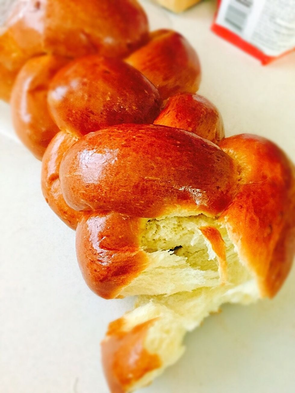 I prefer to use challah bread in this recipe because I love the sweetness of it, but you can use any leftover bread