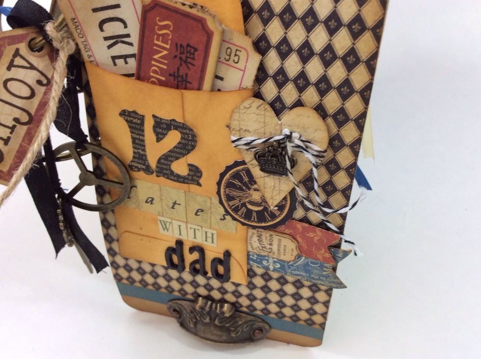 I purchased a few gift cards, (ideas include: movie tickets, round of golf, dad's favorite lunch place, bowling, sporting events, lift tickets, etc).