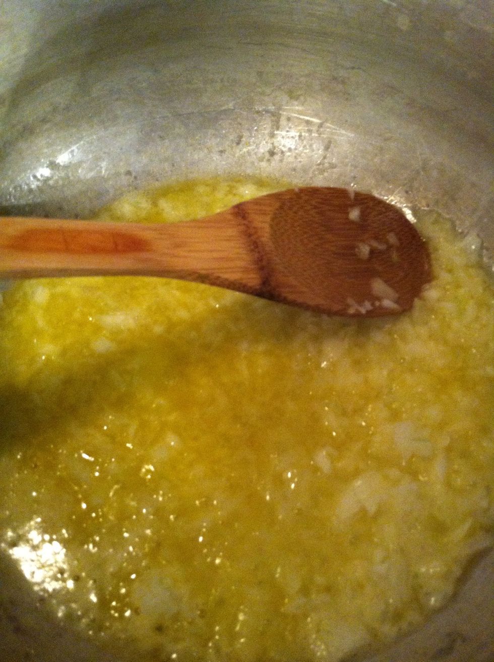 I puree my onion and garlic because of my kids who will eat what they can't see lol now stir that up