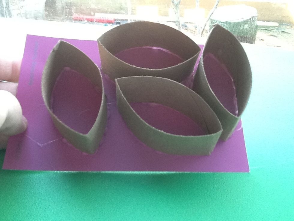 I put four on at a time but you can put one at a time if you want