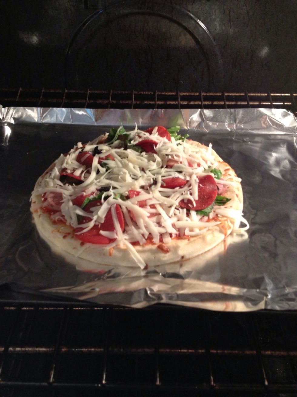 I put it in the 450F oven for 10 minutes...