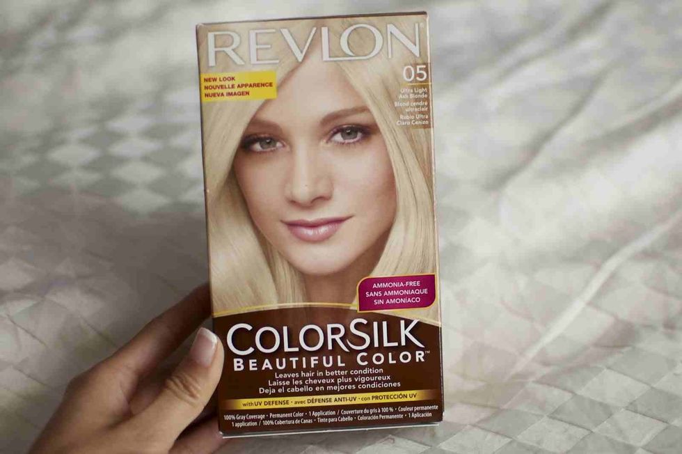 I put it onto my ALREADY BLONDE hair and it took the yellow tones out, and evened the color. Revlon colorsilk 05 ultra light ash blonde. 2.92 at walmart. I did this a month after all my hair was blond