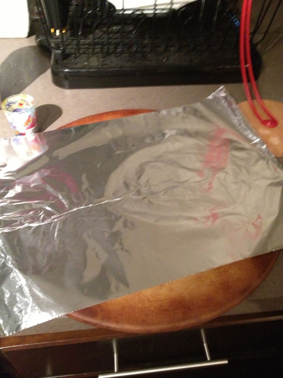 I put the aluminum to avoid cleaning the pan later