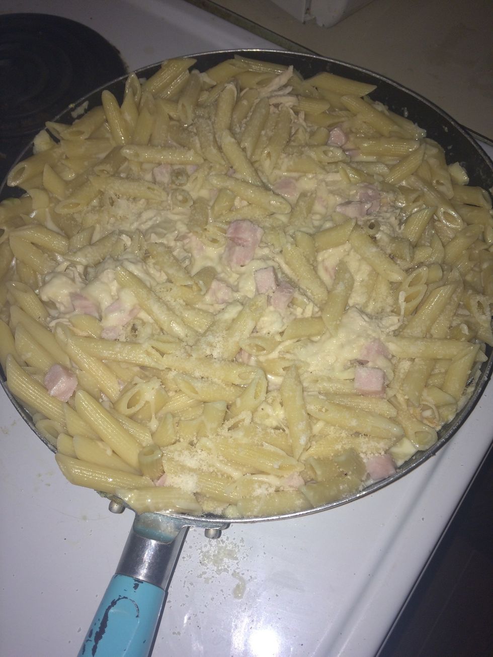 I put the parmesan cheese