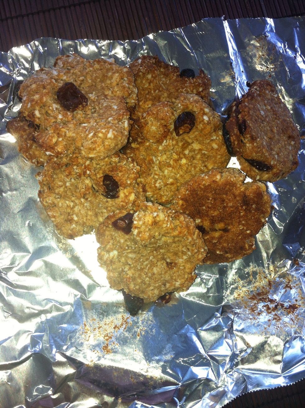 I put them in the oven for about 8 minutes at 250 degrees. Take em out, let them cool and dig in!