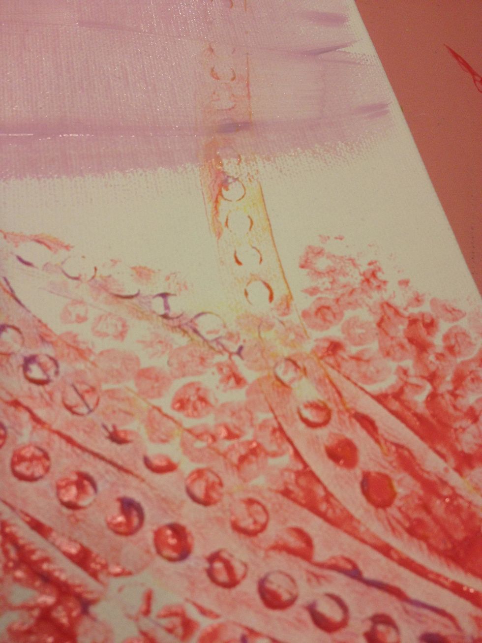 I ran a rotary mark maker through Persimmon Velvet, here.