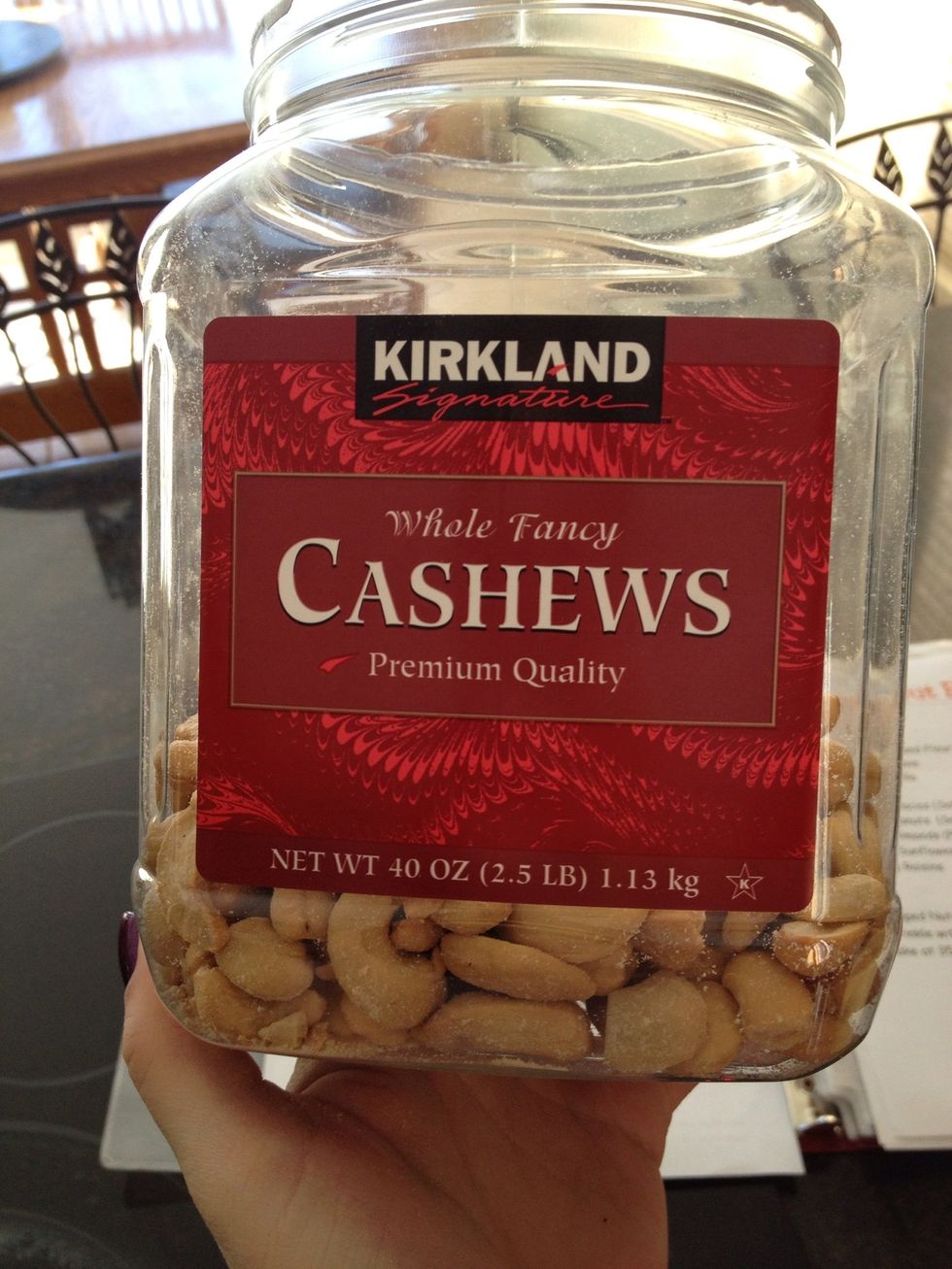 I realized I was out if sunflower seeds an used cashews instead. Easy substitution!