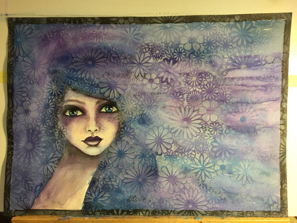 I really liked the result, and the interest it brought to the artwork.