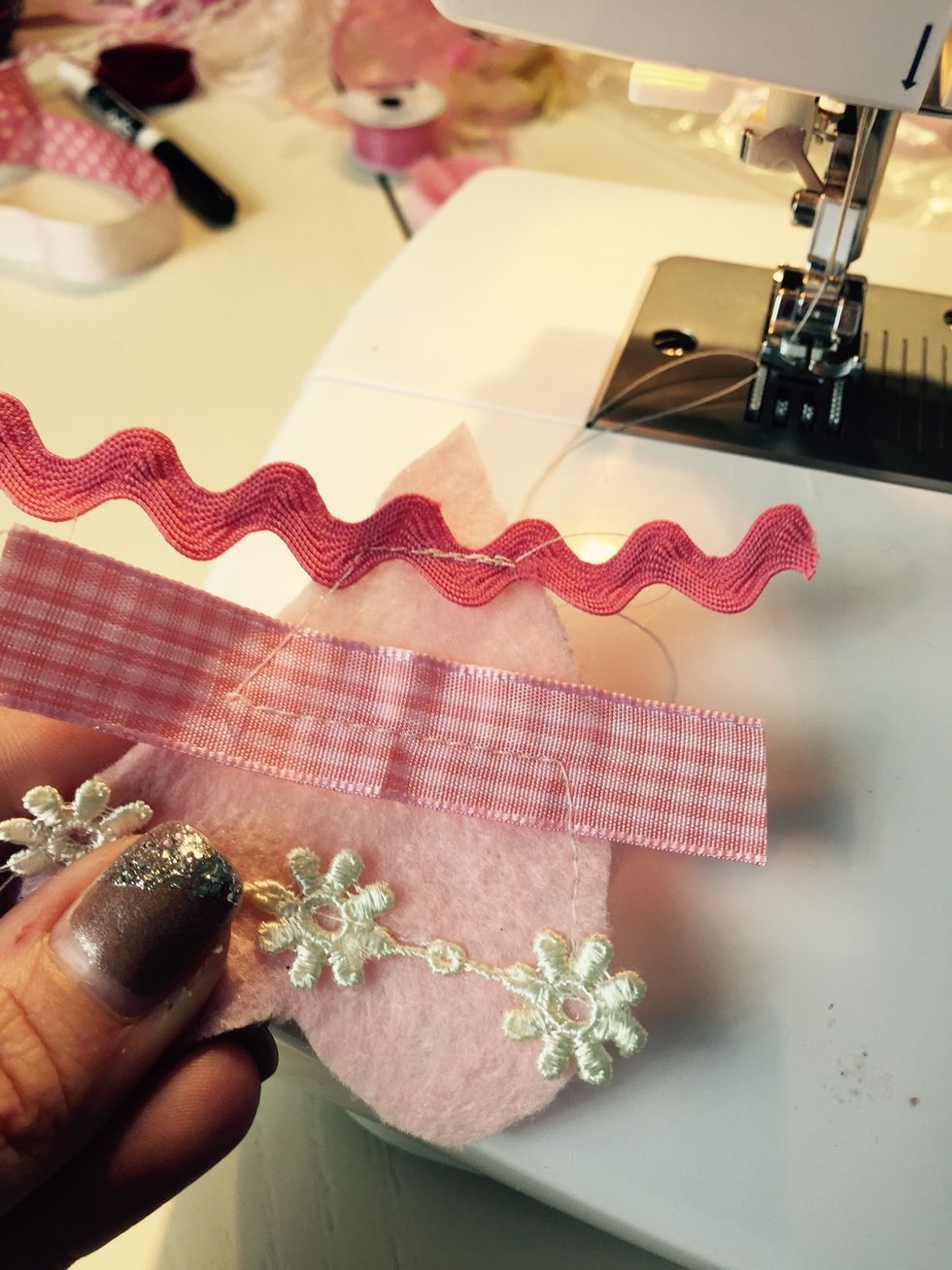 I recommend using white thread.