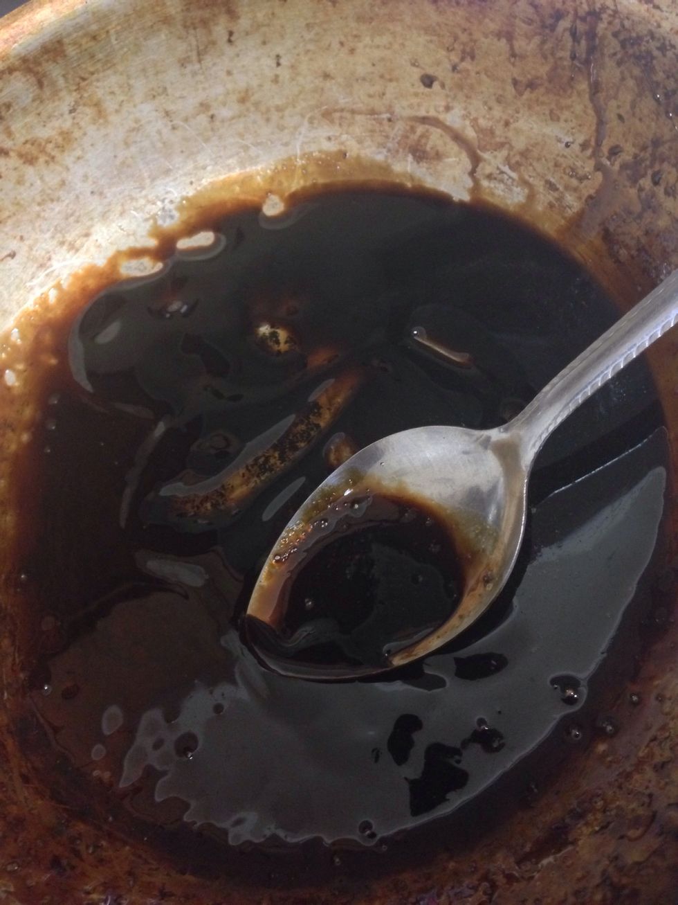 I reduced the balsamic vinegar down.