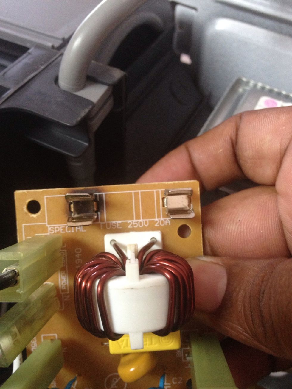 I removed the board to inspect for any damage