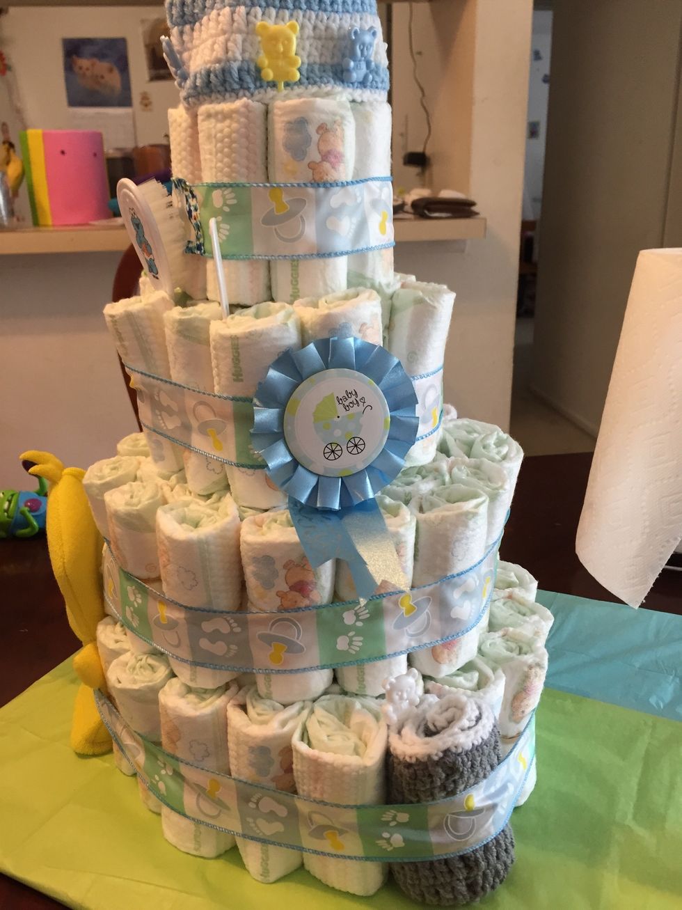 I roller those diapers and make little space in the diaper for those \ud83d\udc63\ud83d\udc63