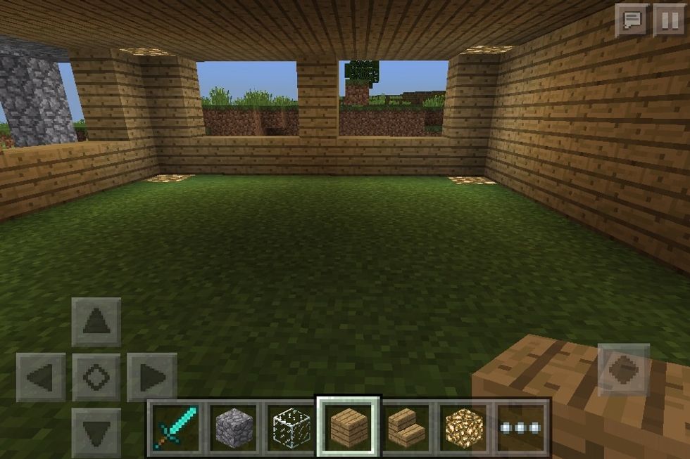 I roofed the 1st floor (dont mind the floor)