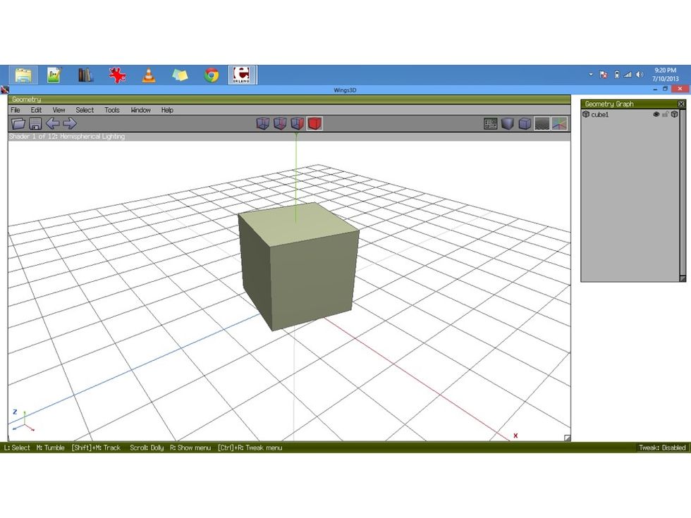 I ROTATED the entire model.