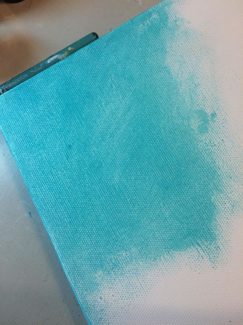 I rubbed this into the canvas.