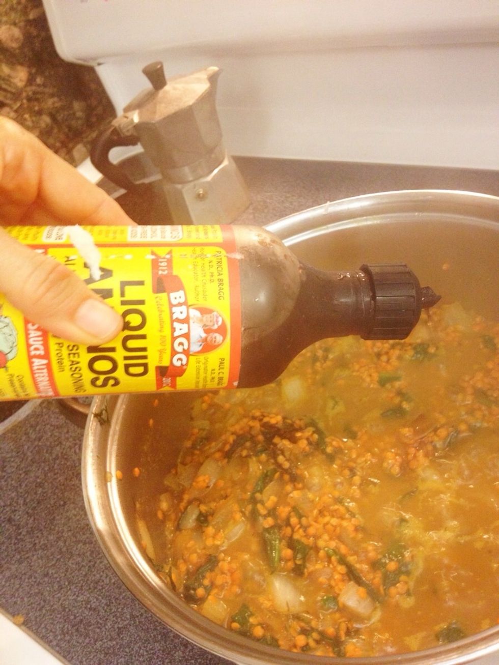 I salt it up with Dr Braggs but you can use salt.