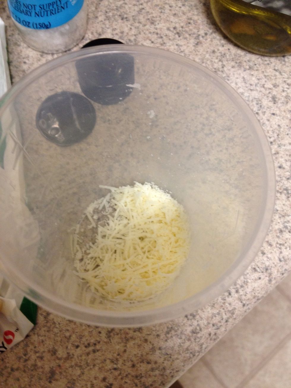 I saved some for when it was done. I like cheese :)