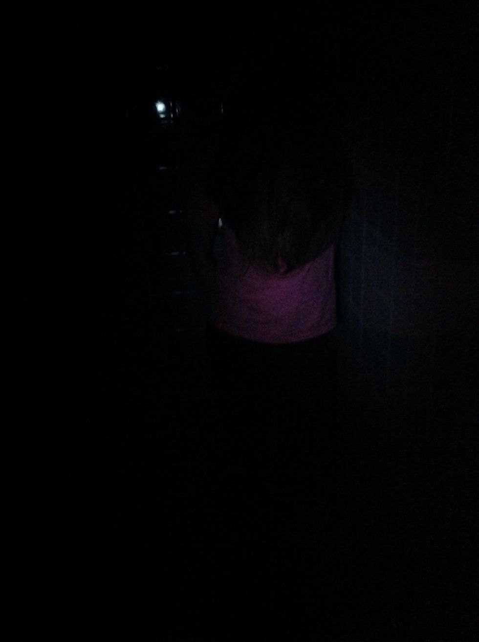 I saw this lady she was making weird noises on the corner