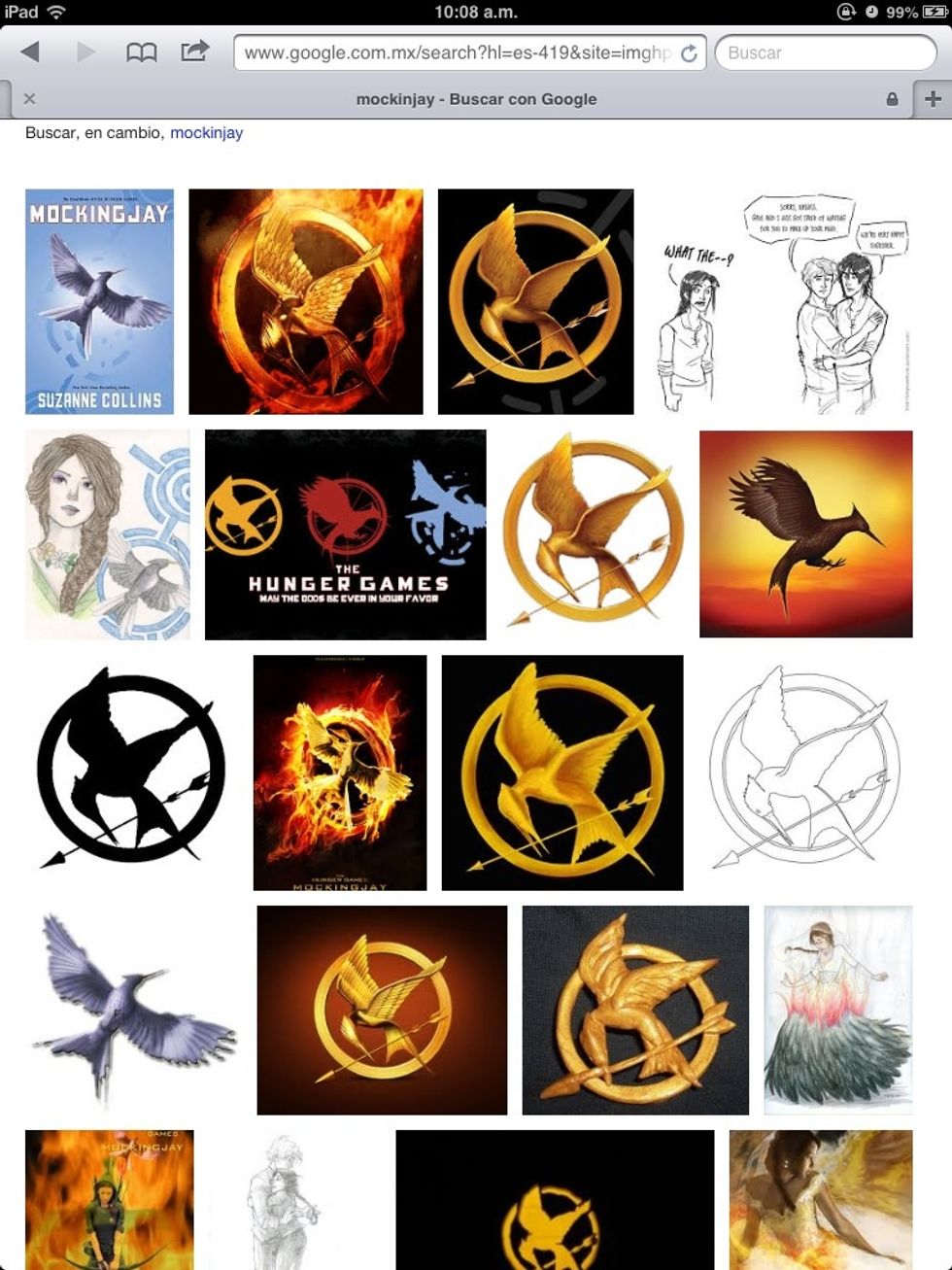 I search mockinjay images first