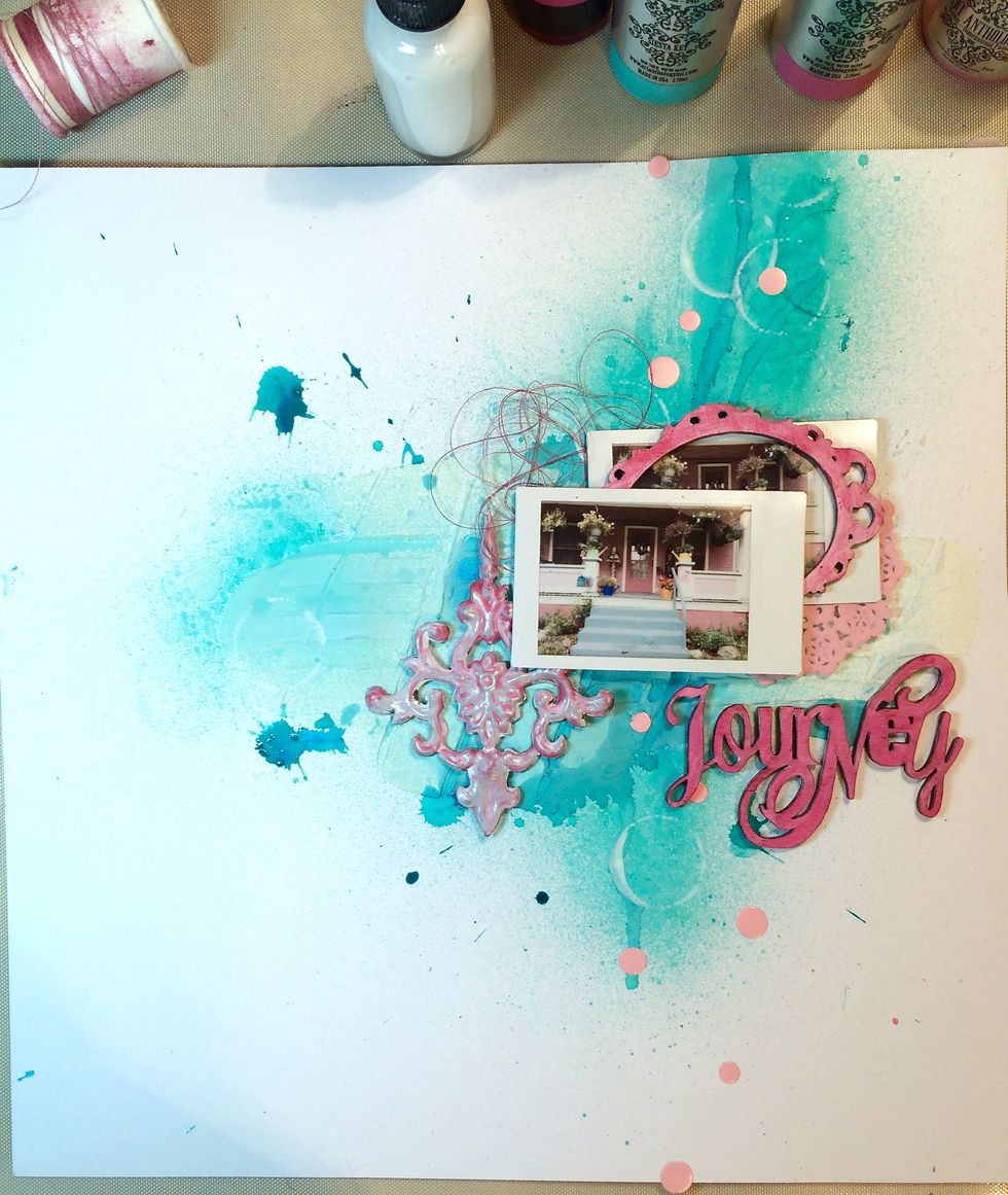 I see that it's leaning to the right at the upper right portion of the page.