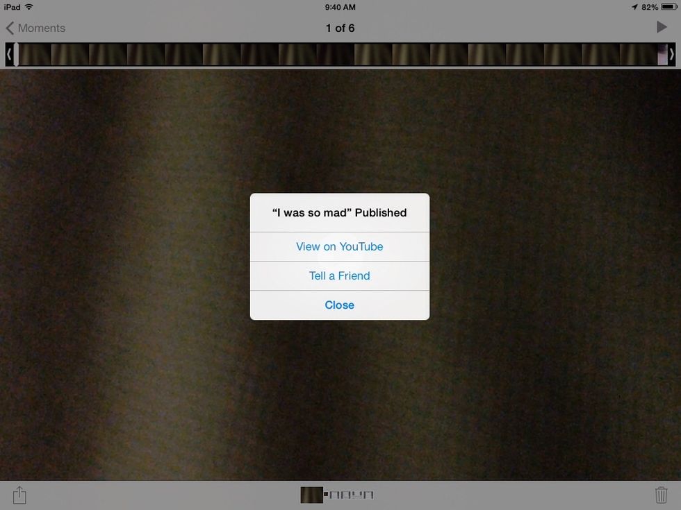 I send the link to me by clicking on tell a friend.
