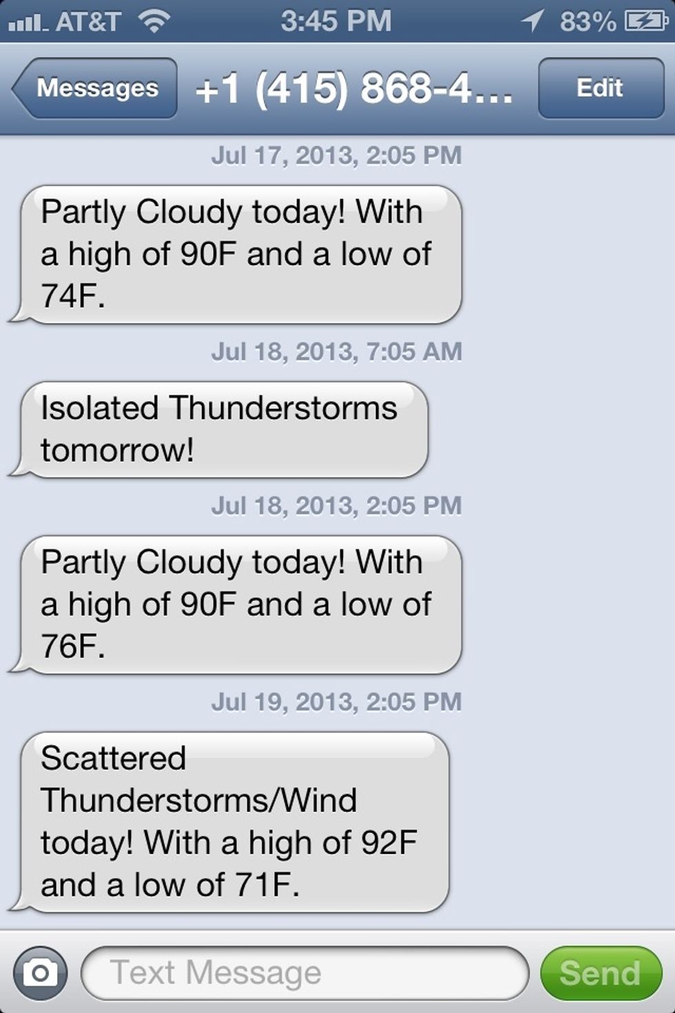 I set it to send me weather updates at a specific time every day. Or if its suppose to rain tomorrow.