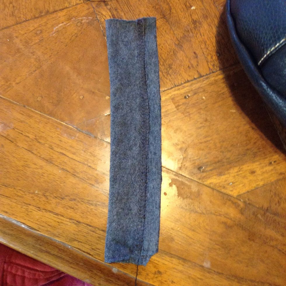 I sewed across the edge of the old seam