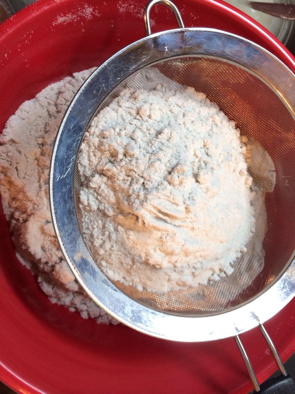 I sifted out the sand.